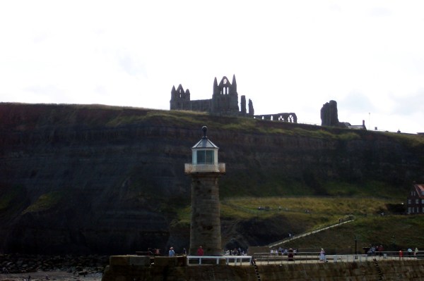Whitby Abbey from the pier