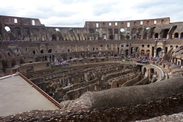 Inside the coliseum