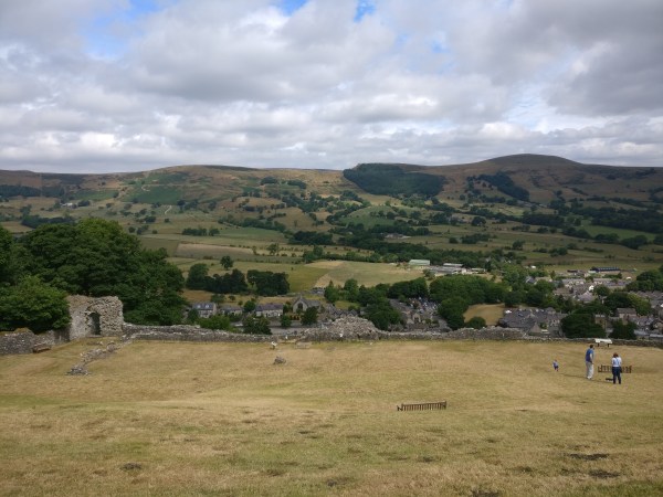 Pevril castle courtyard