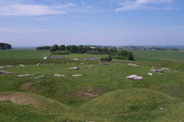 Arbor Low from burial mound